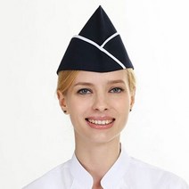 찍찍이 사이즈 조절 업소 종업원 요리사 모자 네이비