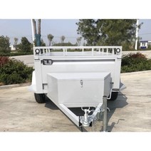 차박캠핑용품 텐트트레일러 소형트레일러 캠핑트레일러, 흰색 표준