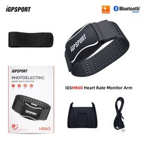 심박계 IGPSPORT-자전거 속도 센서 케이던스 Bryton Garmin igs10s igs50s igsBCS100s 용 듀얼 모드 지원 ANT + 심박수 모니터, HR60 Arm heart rate