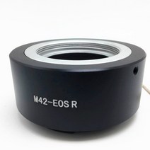 Jadkta M42-EOSR 렌즈 마운트 어댑터 링 M42 42mm 용 Praktica Pentax Canon EOS R 카메라 본체, 한개옵션0