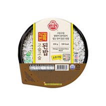 오뚜기 오뚜기밥 식감만족 고슬고슬된밥 210G 즉석밥 엄마밥 간편식사 혼밥 자취템 여행갈때 캠핑, 4개