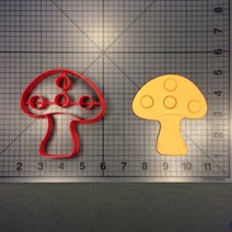 김펀칭기 김펀치 야채 시리즈 귀여운 버섯 집 모양 스팀 빵 쿠키 커터 케이크 퐁당 장식 금형 3D 인쇄 PLA, 12 mushroom 5 inch