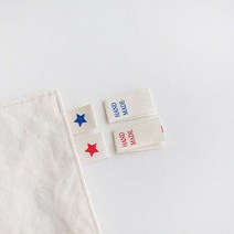 6개-끼움라벨) 내츄럴 꼬마별(2컬러), 레드