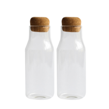 리빙나인 1+1 코르크마개 슬림 유리병 150ml, 2개, 단일