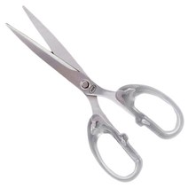 깔끔한 절삭력 양손잡이 19cm 투명가위 공예 재단 오피스 문구