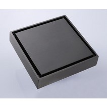 황동 샤워 배수 욕실 바닥 배수 타일 삽입 광장 냄새 방지 바닥 폐기물 격자 100x100 dr187, 회색
