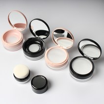 그물망 매쉬망 가루 파우더 케이스 화장품 공병 용기, 1.매쉬망 파우더 케이스-작은그물(블랙), 1개