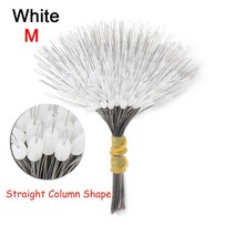 300pcs 공간 콩 플로트 낚시 찌 안티 스트랜드 스토퍼 커넥터 라인 볼트 태클 액세서리, [08] white M Column Shape
