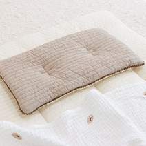 바미블랑 반전매력 유아용 낮은 베개, 베이지 S