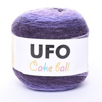 삼남뜨개실 UFO 케이크 볼 200g 15컬러 목도리실 털실 겨울실, UFO 200g 1 딥 퍼플 케이크