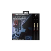 MONSTER CABLE 몬스터케이블 악기용케이블 베이스 기타용케이블 길이 12ft 약 3.6m 직X 직플러그 MBASS212 600548품