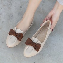 아이엠몽 여성 리본 포인트 라인 클래식 로퍼 플랫슈즈 타리원