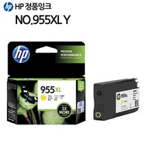 HP 정품잉크 NO.955XL L0S0074AA 검정, LOS69AA-노랑, 1개