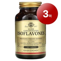 Solgar 여성 건강 관리 이소플라본 Isoflavones Super Concentrated 120정 1팩, 3팩