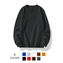 (스나이퍼샵)남녀공용 베이직 무지 라운드 맨투맨