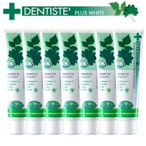 덴티스테 플러스 화이트 치약 튜브형, 100g, 7개