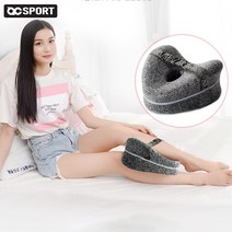 에이크 수면베개 메모리폼 다리사이 베개 무릎 받침, 그레이