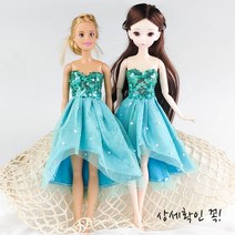 인형옷 드레스 캐주얼, M_30.스핑클 그린 드레스