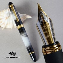 만년필선물의미 입문 쓰는법 각인 파우치 케이스 잉크 충전 iraurita 만년필 jinhao x450 dark green and gold 18 kgp 0.7mm broad 21, 13-그림 쇼로