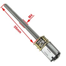 모터 샤프트 모터축 커넥터 커플링 N20 긴 샤프트 스레드 M4 * 55MM DC 기어 모터 3V 6V 12V 저속 15 ~ 100, 04 60rpm_01 3v