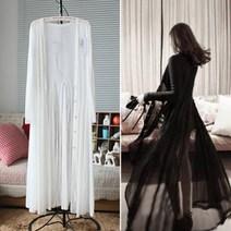 DAPANDA 여름 롱 슬림 블라우스 긴팔 박시 트렌치코트 여성 니트 자외선 차단복에 케이프 비치코트