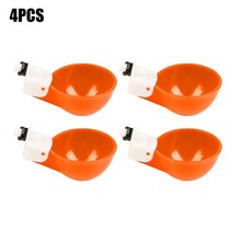 닭 물통 급수기 사료 모이 포치 2/4/6Pcs 자동 술꾼 오리 치킨 마시는 컵 피더 농장 coo가금류 Waterer 식, 08 Orange 4PC