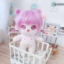 [의상증정]20cm 무속성 q라인 솜인형 피규어 면 목화솜 아이돌 인형, 20cm 골격판와, 토란나체 (옷 선물)