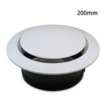 환기 커버 공기 배출구 디퓨저 150MM 75MM ABS 에어컨 튜브 가정용 조절 루버, 04 200mm