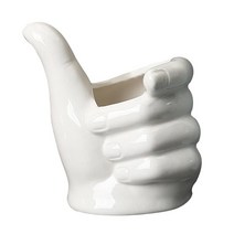 shangren 분재 실내 사무실을 위한 도자기 남비 장식 현대 선인장 즙이 많은 화분, 수직 손 모양