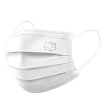 헬로키티마스크 헬로우키티 캐릭터 덴탈 마스크 대형 화이트 블랙 핑크 성인용 30매, A, 30매개