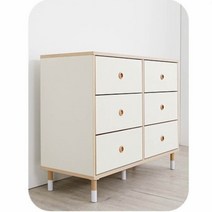 Sunshine 3단와이드 수납장 서랍장 물품 보관함 아이보리 선반장