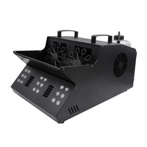 비눗방울머신 효과 야외 무대 버블 기계 LED 원격, (기본) 머신+버블 2+스모크 2