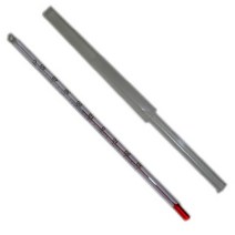 유일 알콜온도계 유리 막대 알코올 온도계 -30-50도 18cm 1도 휴대용 아나로그