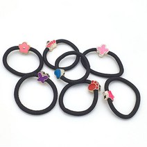 짱짱한 두꺼운 머리 끈 묶기 자국안남는 똥머리 밴드 당고 색깔 고무줄 안아픈 부자재 머리카락 무매듭 꼬임 노팁 무팁 쫀쫀 튼튼한 색 헤어링 올림 팔찌 칼라 장식 큐빅 10P
