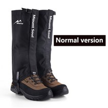 숏스패츠 심마니 치마 뱀퇴치 여름 각반 하이킹 레깅스 각반 방수 부츠 슈즈 레그 커버 사냥 등산 캠핑 스, 02 General  Black_05 XL(44-46)