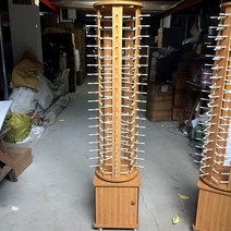 안경 진열대 스탠드 선글라스 진열장 전시대 매대 거치대 받침대 회전식 디스플레이 업소용, B. 베이지 5면 90쌍