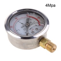 0-60MPA 방사형 아이언 고유 한계 고도로 정확도 에어 오일 워터 유압 압력 게이지 스레드, 0-1.6mpa