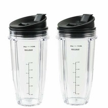 닌자 블렌더 블렌더용 컵 709.8ml(24온스) Sip Seal 뚜껑 포함 Nutri Ninja Auto IQ 시리즈 BL450 BL454 BL456 BL480 BL490 BL6, 24OZ