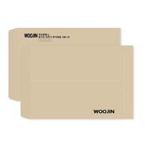 우진문화사 봉투인쇄 주문제작 1도 검정 (양면), A4 크라프트지 서류봉투 500매, 선택안함