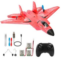 rc 카 입문용 무선조종 RC 몬스터 트럭 보트 무선조정 모터보트 무선 잠수함 포크레인 비행기 F22 랩터 헬리콥터 원격 제어 항공기 24G EPP 폼 장난감, N F22 RED 3 Battery