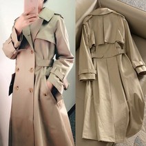 (완전착한가격)부부의 세계 여자트렌치 베이지 빅카라 날개트렌치 허리잘록 더블버튼 여성 면트렌치코트 빅사이즈 사슴뿔단추 A라인 수입보세 S M L XL 2XL 트렌치코트