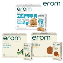 이롬 식물성 단백질 100% 황성주 박사의 고단백 두유 + 고칼슘 검은콩 + 호두와 아몬드, 20개+20개+20개, 190ml