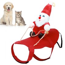 크리스마스 고양이 의상 작은 고양이를위한 재미있는 산타 클로스 옷 개 크리스마스 새해 애완 동물 고양이 의류 겨울 키티 새끼 고양이 의상, XL, 01 Red_04 XL
