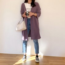 팹디선 노버튼 기모 박시 포켓 롱 가디건-cpcd2254k2a