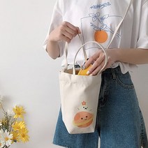 캔버스 미니 텀블러 백 물병 가방 8type 드링크 소풍 컵홀더 테이크아웃 에코