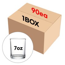 캔들 용기 투명 글라스 7온스_90개(1box)/도매