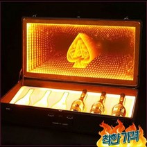 샴페인 3 병 6 에이스 스페이드 Glorifier 상자 쇼 파티 -, 3.색상ful