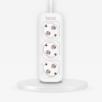 태주산업 부엉이클릭탭 일반형 로즈골드 3구, 3m, 1개