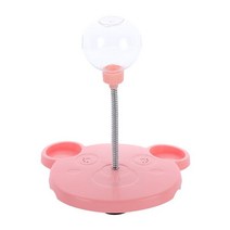 고양이 먹이 퍼즐 푸드 트리 트릿 강아지 장난감 움직이는 사냥 놀이 혼자 놀기 서킷 48, 넷 레드 새는 후드 볼핑크