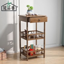 전자레인지선반 오븐 다이 수납 랙 받침 주방 선반 찬장 미니멀리스트 차 캐비닛, 3단 찻잔의 길이는 33원색